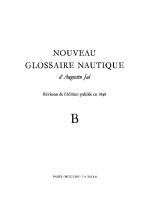 Nouveau glossaire nautique: B
 9783111555676, 9783111185637