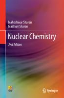 Nuclear Chemistry 2nd ed. [2 ed.]
 9783030620172, 9783030620189