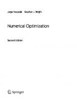 Numerical Optimization. Second Edition [2nd ed.]
 9780387303031, 0387303030