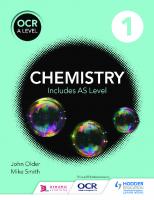 OCR A level chemistry. Year 1 student book
 9781471827068, 1471827062