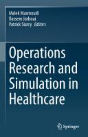 Operations Research and Simulation in Healthcare
 3030452220, 9783030452223