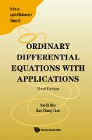 Ordinary Differential Equations with Applications [3 ed.]
 9789811250743, 9789811250750, 9789811250767