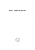 Oriens Christianus (1901-1941): Essays on Eastern Christianity
 9781463217518