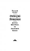 Orta Çağ Avrupası Sosyal Kültürel ve Ekonomik Hayat [1 ed.]
 9786258431889