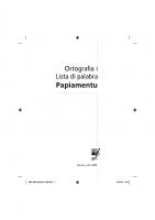 Ortografia i Lista di palabra Papiamentu. Buki di oro