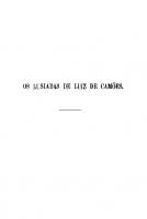 Os Lusiadas de Luiz de Camões: Unter Vergleichung der besten Texte, mit Angabe der bedeutendsten Varianten und einer kritischen Einleitung [Reprint 2019 ed.]
 9783111474458, 9783111107516