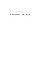 Oscar Wilde's Chatterton: Literary History, Romanticism, and the Art of Forgery
 9780300213263