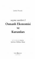 Osmanlı Ekonomisi ve Kurumları [4 ed.]