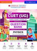 Oswaal NTA CUET (UG) Chapterwise Question Bank Physics (For 2024 Exam)
 9789359582351, 9359582352
