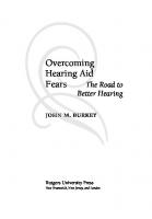 Overcoming Hearing Aid Fears: The Road to Better Hearing
 9780813534879