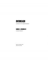 Overreach: Leadership in the Obama Presidency [Course Book ed.]
 9781400841967, 9780691153681, 069115368X, 2011031837