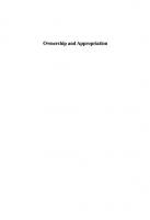 Ownership and Appropriation [1 ed.]
 1847886841, 9781847886842