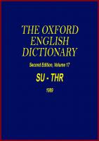 Oxford English Dictionary [17, 2 ed.]