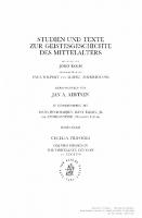 Oxford Physics in the Thirteenth Century: (ca. 1250-1270) Motion, Infinity, Place and Time
 9789004453005, 9004453008