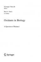 Oxidants in Biology: A Question of Balance [1 ed.]
 140208398X, 9781402083983, 9781402083990