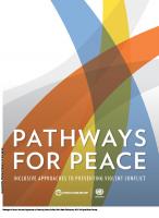 Pathways for Peace : Inclusive Approaches to Preventing Violent Conflict [1 ed.]
 9781464811869, 9781464811623