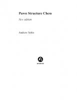 Pawn Structure Chess [Batsford Chess ed.]
 9781849941150, 9781849940702