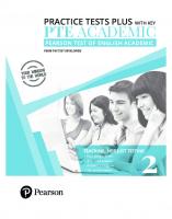 Pearson PTE academic practice tests plus with key - Vol.02
 9789352868629, 9789353062637, 9352868625