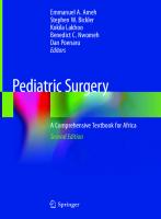 PEDIATRIC SURGERY : a comprehensive textbook for africa. [2 ed.]
 9783030417239, 3030417239