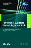 Performance Evaluation Methodologies and Tools: 14th EAI International Conference, VALUETOOLS 2021, Virtual Event, October 30–31, 2021, Proceedings ... and Telecommunications Engineering)
 3030925102, 9783030925109