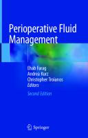 Perioperative Fluid Management
 3030483738, 9783030483739