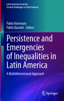 Persistence and Emergencies of Inequalities in Latin America: A Multidimensional Approach (Latin American Societies)
 3030904946, 9783030904944