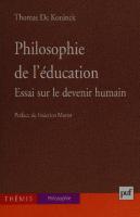 Philosophie de l'éducation
 2130517390, 9782130517399