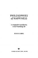 Philosophies of Happiness: A Comparative Introduction to the Flourishing Life
 9780231545327