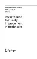 Pocket Guide to Quality Improvement in Healthcare
 3030707792, 9783030707798