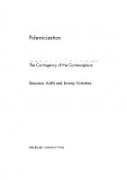 Polemicization: The Contingency of the Commonplace
 9780585103372