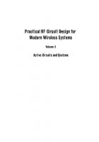 Practical RF circuit design for modern wireless systems, Active circuits and systems [vol.II]
 1580535224, 9781580535229