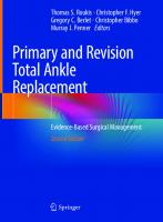 Primary and revision total ankle replacement : evidence-based surgical management. [Second ed.]
 9783030692681, 303069268X