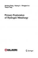 Primary Exploration of Hydrogen Metallurgy [2024 ed.]
 9819968267, 9789819968268