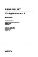 Probability: With Applications and R [2 ed.]
 1119692385, 9781119692386