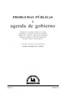 Problemas Publicos Y Agenda De Gobierno