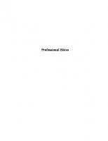 Professional Ethics: A Trust-Based Approach
 1498513638,  9781498513630,  1498513646,  9781498513647,  149851362X,  9781498513623