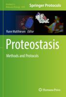 Proteostasis: Methods and Protocols (Methods in Molecular Biology, 1449)
 1493937545, 9781493937547