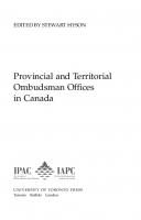 Provincial & Territorial Ombudsman Offices in Canada
 9781442685901