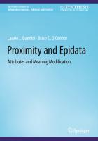 Proximity and Epidata. Attributes and Meaning Modification
 9783031170935, 9783031170942