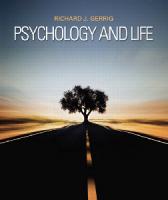Psychology and Life (Books a la Carte) [20 ed.]
 0205863132, 9780205863136