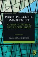 Public Personnel Management: Current Concerns, Future Challenges
 9781000953527, 1000953521