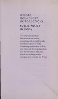 Public Policy in India [1 ed.]
 9780199470693, 0199470693