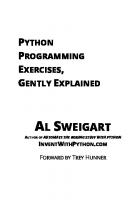 Python Programming Exercises, Gently Explained
 9798355387686