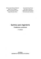 Química para ingeniería: problemas y prácticas [2 ed.]
 9788490481097