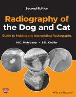 Radiography of the dog and cat : guide to making and interpreting radiographs [2 ed.]
 9781119564959