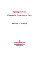 Raising Keynes: A Twenty-First-Century General Theory
 9780674246225