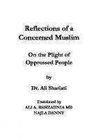 Reflections of a Concerned Muslim  on the Plight of Oppressed People