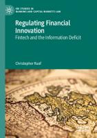 Regulating Financial Innovation: Fintech and the Information Deficit (EBI Studies in Banking and Capital Markets Law)
 3031329708, 9783031329708