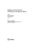 Religion and the Decline of Fertility in the Western World
 1402051891, 9781402051890
