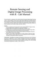 Remote Sensing and Digital Image Processing with R - Lab Manual
 1032461241, 9781032461243